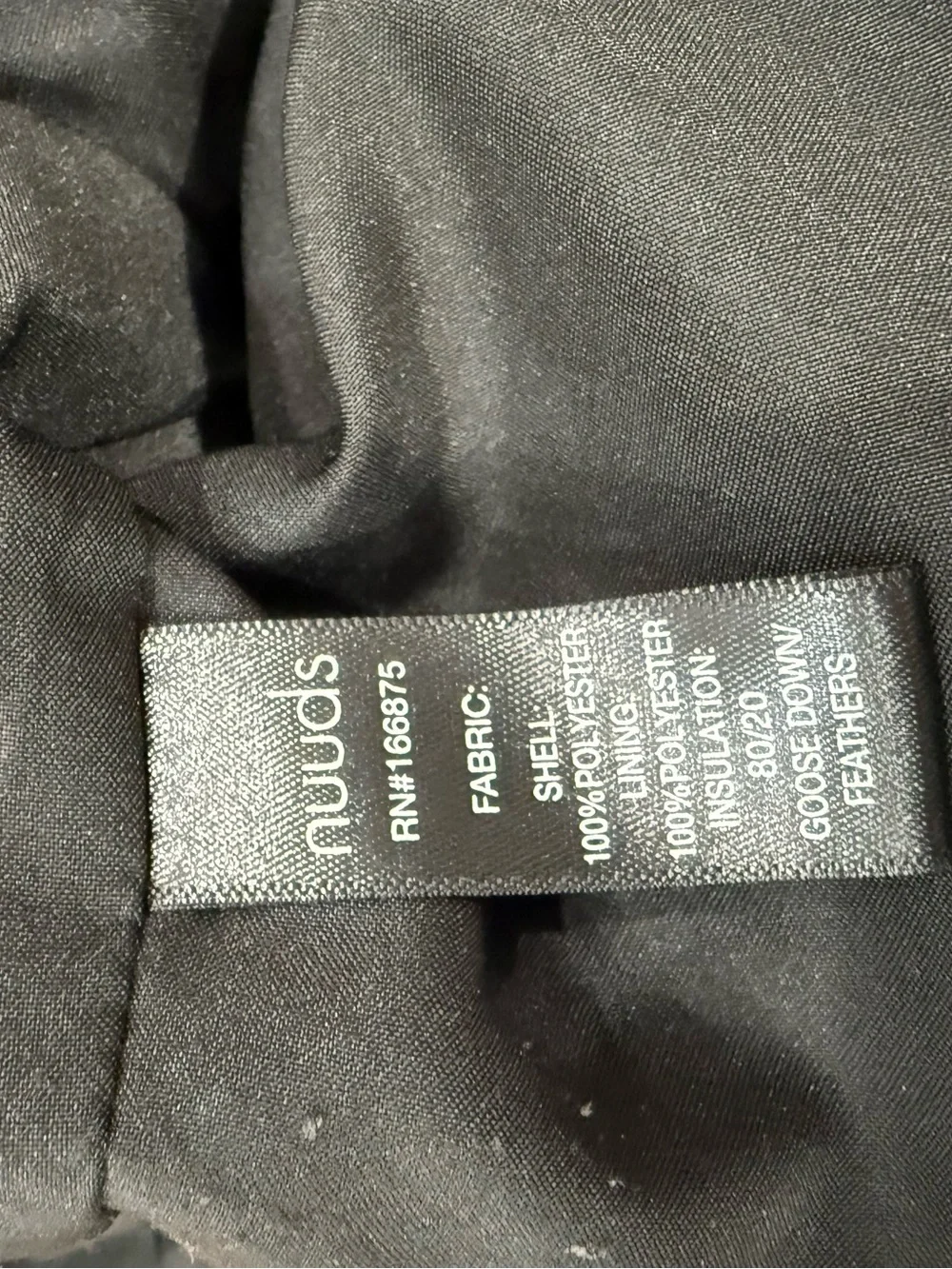 nuuds Black Quilted Puffer Vest with High Collar